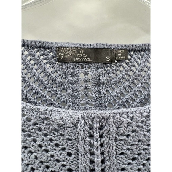 Prana Women’s 3/4 Dolman Sleeve Getup Cotton Sweater Blue Size Small - Picture 3 of 8